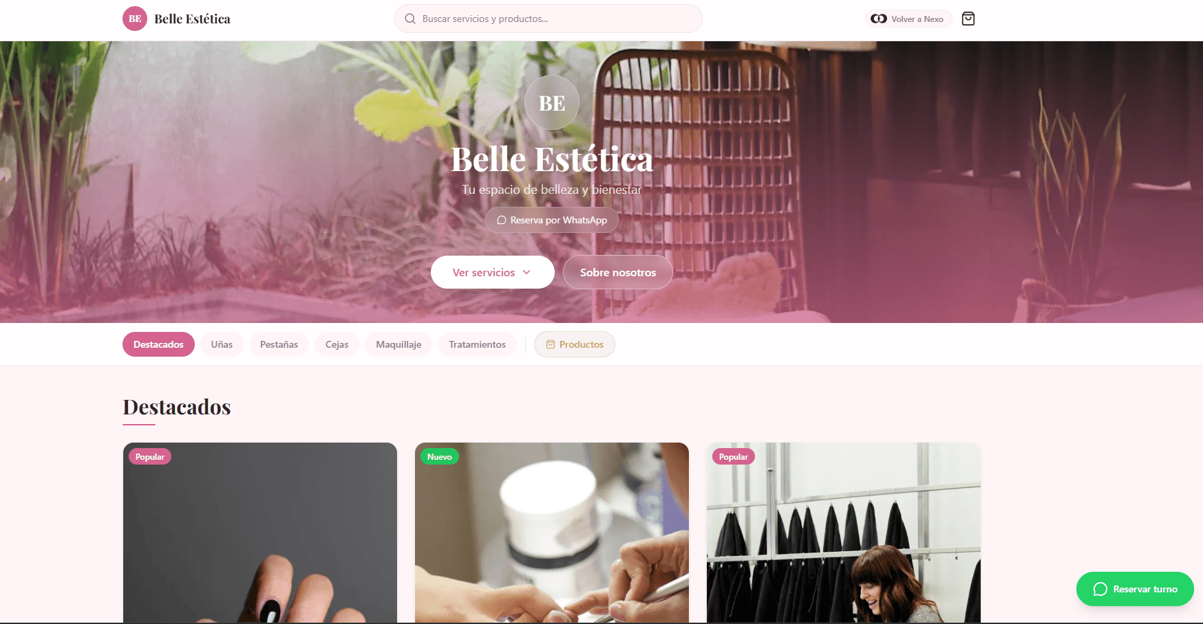 Belle Estética - escritorio