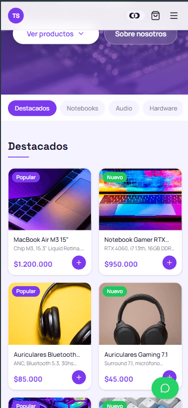 TecnoStore - móvil